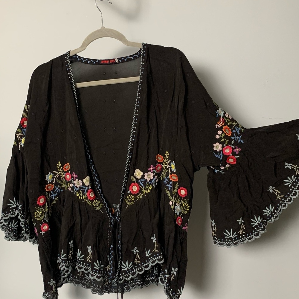 JOHNNY WAS COLLECTION EMBROIDERED JACKET